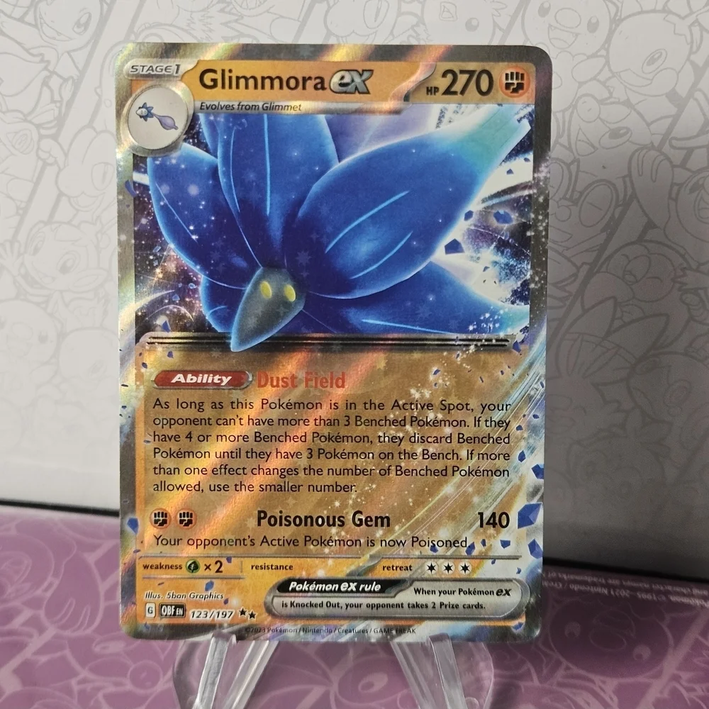 glimmora pokemon card price Ex 329/190 holofoil pattern or surface detail) Pokemon TCG - SV8 -